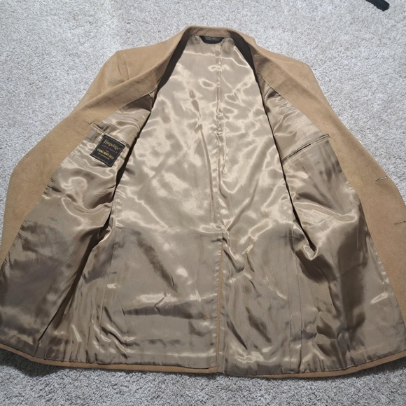 KINGSRIDGE VTG Tan Ultra-Suede 2-Bottom Blazer Sports Jacket 40R - Picture 5 of 6